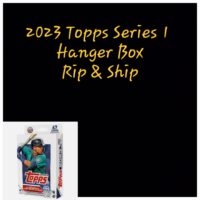 Text "1989 Donruss - Wax Packs/Lot Of 4 rip & ship" above a promotional image of 1989 Donruss baseball card wax packs featuring a player in mid-pitch.