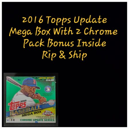 An advertisement for a 1993 Topps pack for baseball cards, featuring a box image and text highlighting a "2 chrome pack bonus inside.