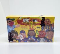 A pack of 2022 Topps Garbage Pail Kids Series 1 baseball cards featuring cartoonish illustrations of characters in various baseball outfits.
